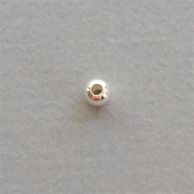 Sterling Silver Bead: round 4 mm