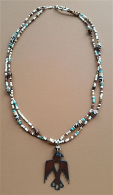 Photo of the Red Mesa Thunderbird Necklace Kit