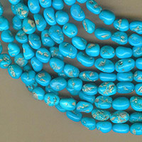 Sleeping Beauty Turquoise Nuggets 8-9mm