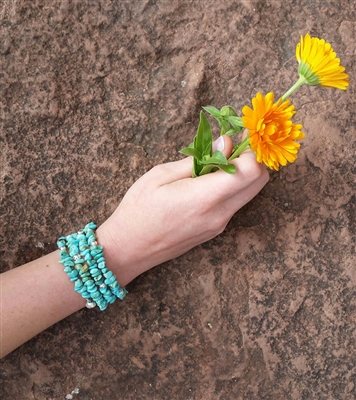 Arizona Turquoise Memory Wire Bracelet Kit