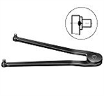 40493 Adjustable pin wrench for nuts with 2 holes. A 7-40. Pin dia. 2.5