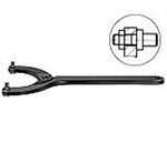 41137 Hinged pin wrench for nuts with 2 holes. A 40-80. Pin dia. 6.