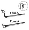 44669 Wrench for 2 hole nuts. Form C. A 35.