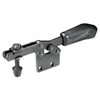 482471 Horizontal toggle clamp, black. Size 1.