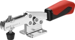 551717 Horizontal acting toggle clamp plus, Size 4, red