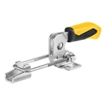 557282 Hook type toggle clamp horizontal. Size 3, yellow.