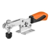 557331 Horizontal acting toggle clamp. Size 0, orange