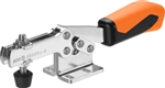 557337 Horizontal acting toggle clamp plus, Size 1, orange