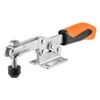 557442 Horizontal acting toggle clamp. Size 3, orange.