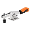 557444 Horizontal acting toggle clamp plus, Size 2, orange.