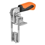 557451 Hook type toggle clamp vertical. Size 3, orange.