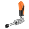 557454 Push-pull type toggle clamp. Size 2, orange.