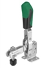 557465 Vertical acting toggle clamp. Size 0, green