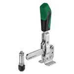 557485 Vertical acting toggle clamp. Size 5, green