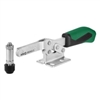 557507 Horizontal acting toggle clamp. Size 2, green