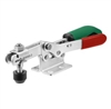 557579 Horizontal toggle clamp with safety latch. Size 3 green.