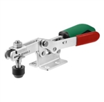 557579 Horizontal toggle clamp with safety latch. Size 3 green.