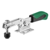 557597 Horizontal acting toggle clamp. Size 1, green.