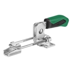 557603 Hook type toggle clamp horizontal. Size 2, green.