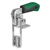 557609 Hook type toggle clamp vertical. Size 4, green.