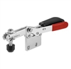 558158 Horizontal toggle clamp with safety latch. Size 3, black.