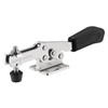 558176 Horizontal acting toggle clamp plus, Size 4, black.