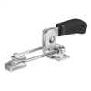 558179 Hook type toggle clamp horizontal. Size 3, black.