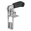 558184 Hook type toggle clamp vertical. Size 4, black.