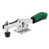 560161 Horizontal acting toggle clamp plus, Size 1, green.