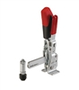 90407 Vertical toggle clamp with safety latch. Size 4.