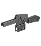 90670 Horizontal toggle clamp, black. Size 2.