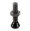 99622 Clamping screw, black. Size 1 for push-pull type clamps,
matte-black, with nut and bonded pressure pad, strength class 8.8.