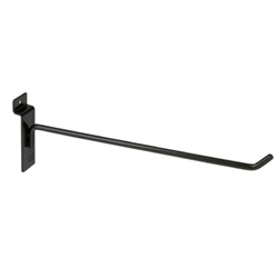 10" Slatwall Hook Black