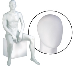 Male Mannequins: Seated, Oval Head