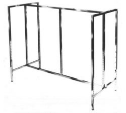 Slotted Sq Tube Gondola Hangrail Clothing Racks