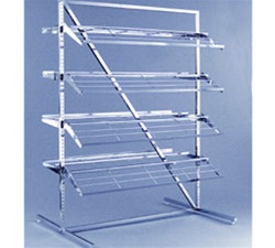 8 Shelf Chrome Shoe Display Racks