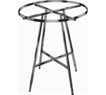 36" Round Folding Rack-WELDED w/Rectangular Tubing hangrail