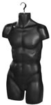 Mens Torso Black Half Body Forms - Pkg of 12