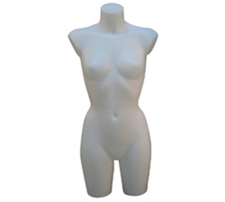 3/4 Armless Torso Female Mannequins