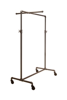 Adjustable 2-Way ballet Pipeline rack with one cross bar