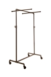 Adjustable 2-Way ballet Pipeline rack with two cross bars