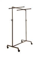 Adjustable 2-Way ballet Pipeline rack with two cross bars