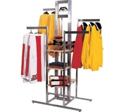 4-Way Cross Rack & Sign Holder Clothing Displays