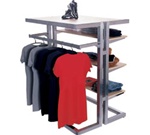 Island Multi-Rack Clothing Displays