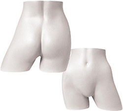 Female White Underwear Full Display Forms