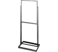 Double Bulletin Sign Holder w/ Rectangular Tubing Base