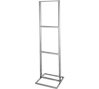 Triple Bulletin Sign Holder w/ Rectangular Tubing Base