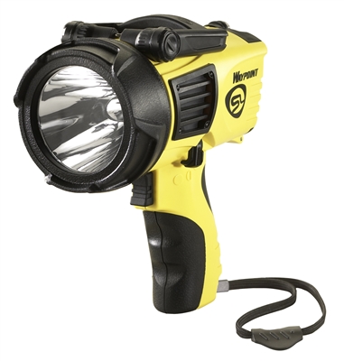 Streamlight Waypoint LED Flashlight with 12V DC power cord - Yellow