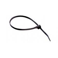 4" Cable Tie Black UV Resistant - 100 Pack