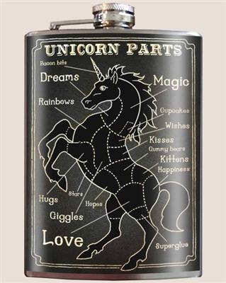 Unicorn Parts Flask by Trixie and Milo